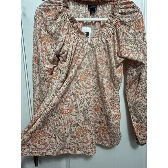 Buckle Daytrip floral blouse Women’s XS Ditzy Cottagecore Lightweight Boho Pink - Picture 13 of 15